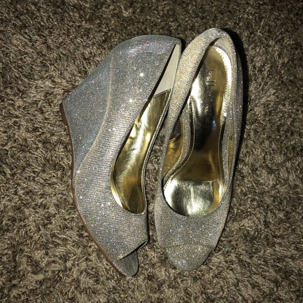 Kelly & Katie Sparkly Wedges